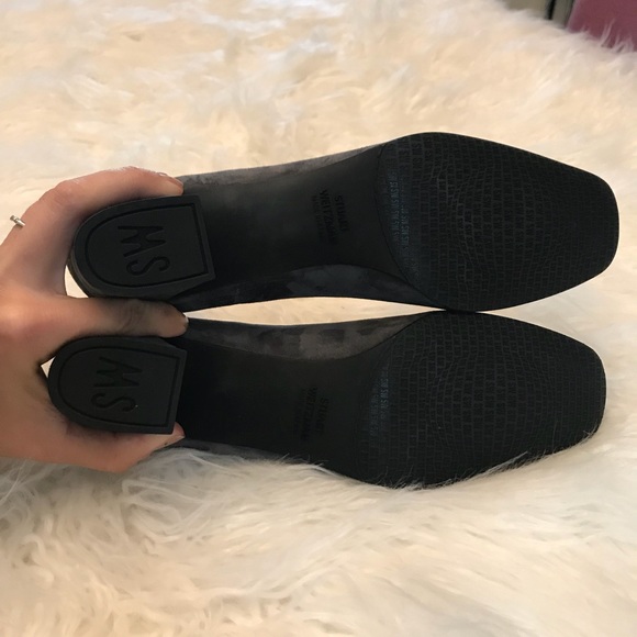 Stuart Weitzman Marymaid suede mid heel pump - Picture 6 of 8